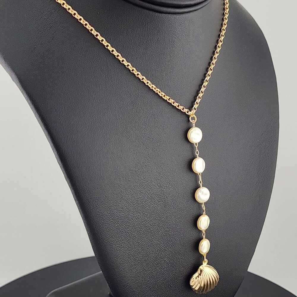 Gold Filled Shell Necklace – 18K Brazilian Gold | Brand New with Tags - Picture 3 of 6